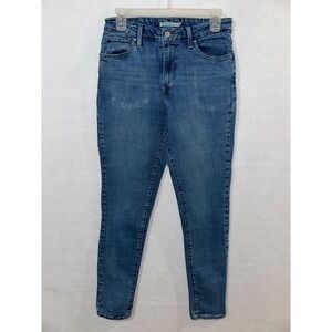 Levi's 721 Womens Size‎ 29x30 High Rise Skinny Slim Stretch Jeans Denim Blue